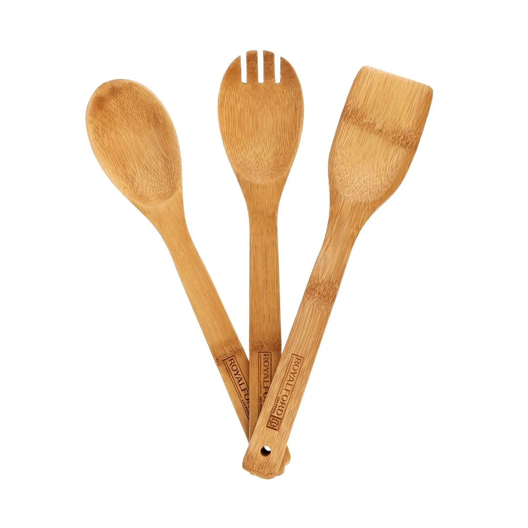 Royalford Bamboo Kitchen Tools Set, 3 Pieces