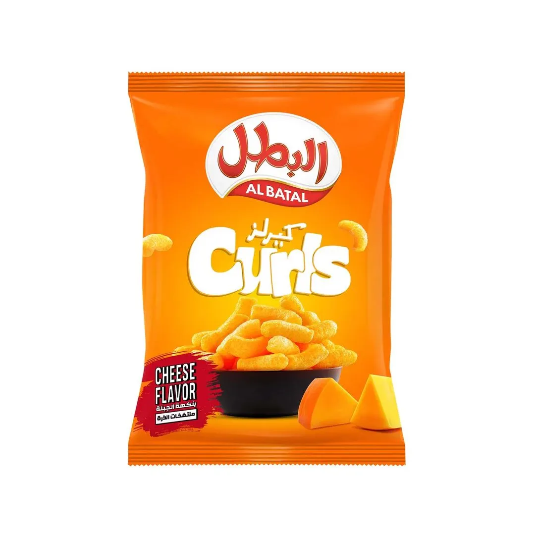 Albatal Curls Corn Snack Cheese Flavor 90g