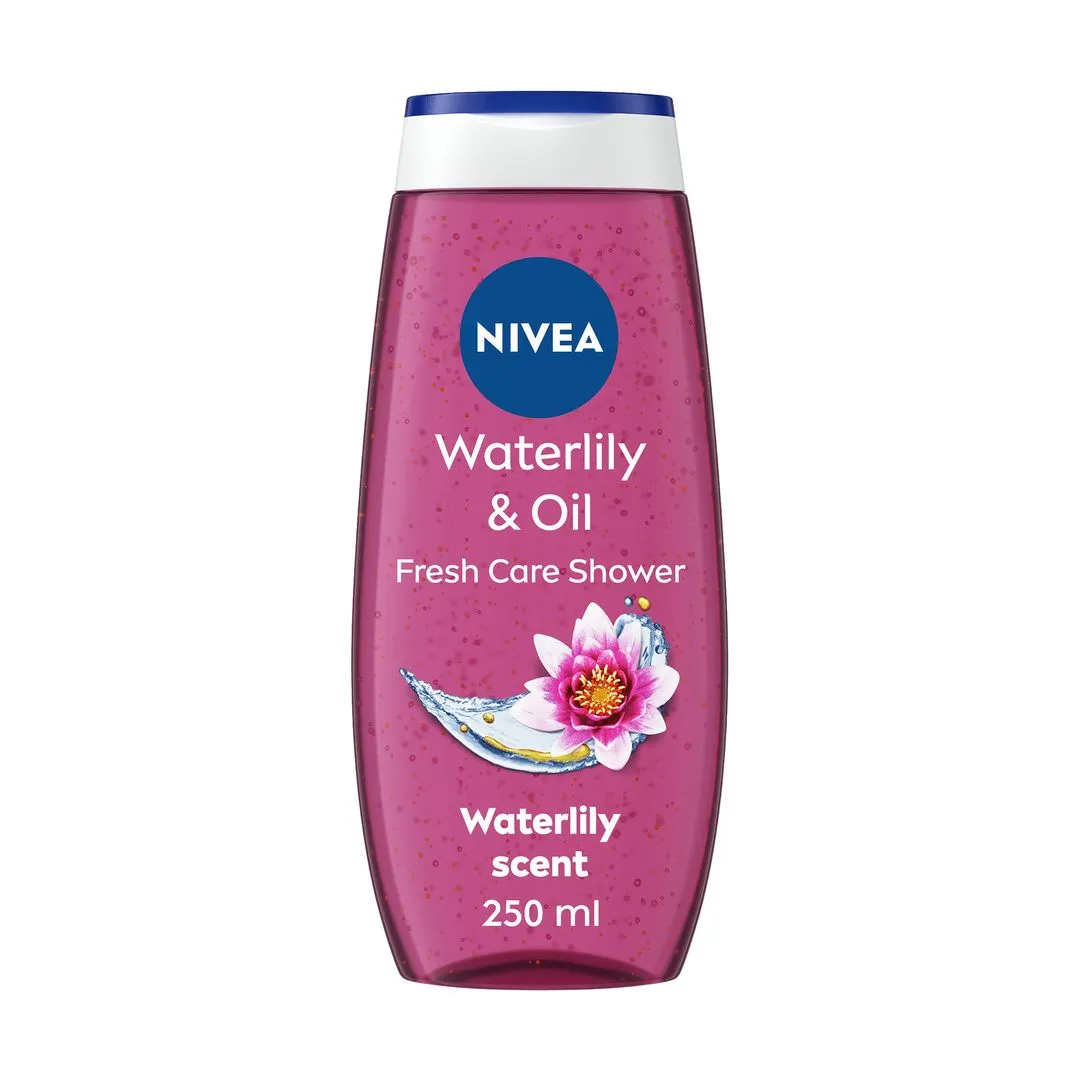 Nivea Waterlily & Oil with Caring Oil Pearls Waterlily Scent Shower Gel for Women, 250ml