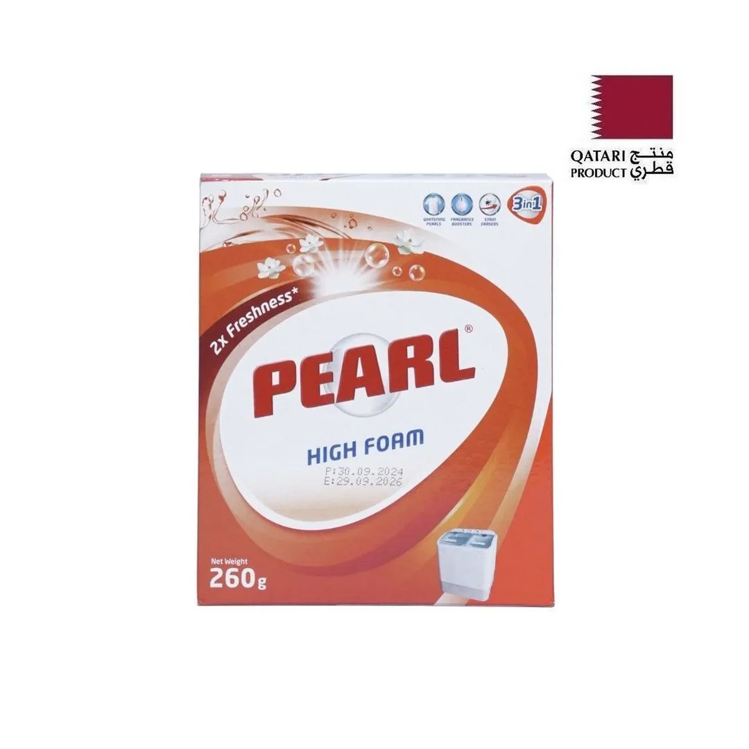 Pearl High Foam Detergent Powder, 260 g