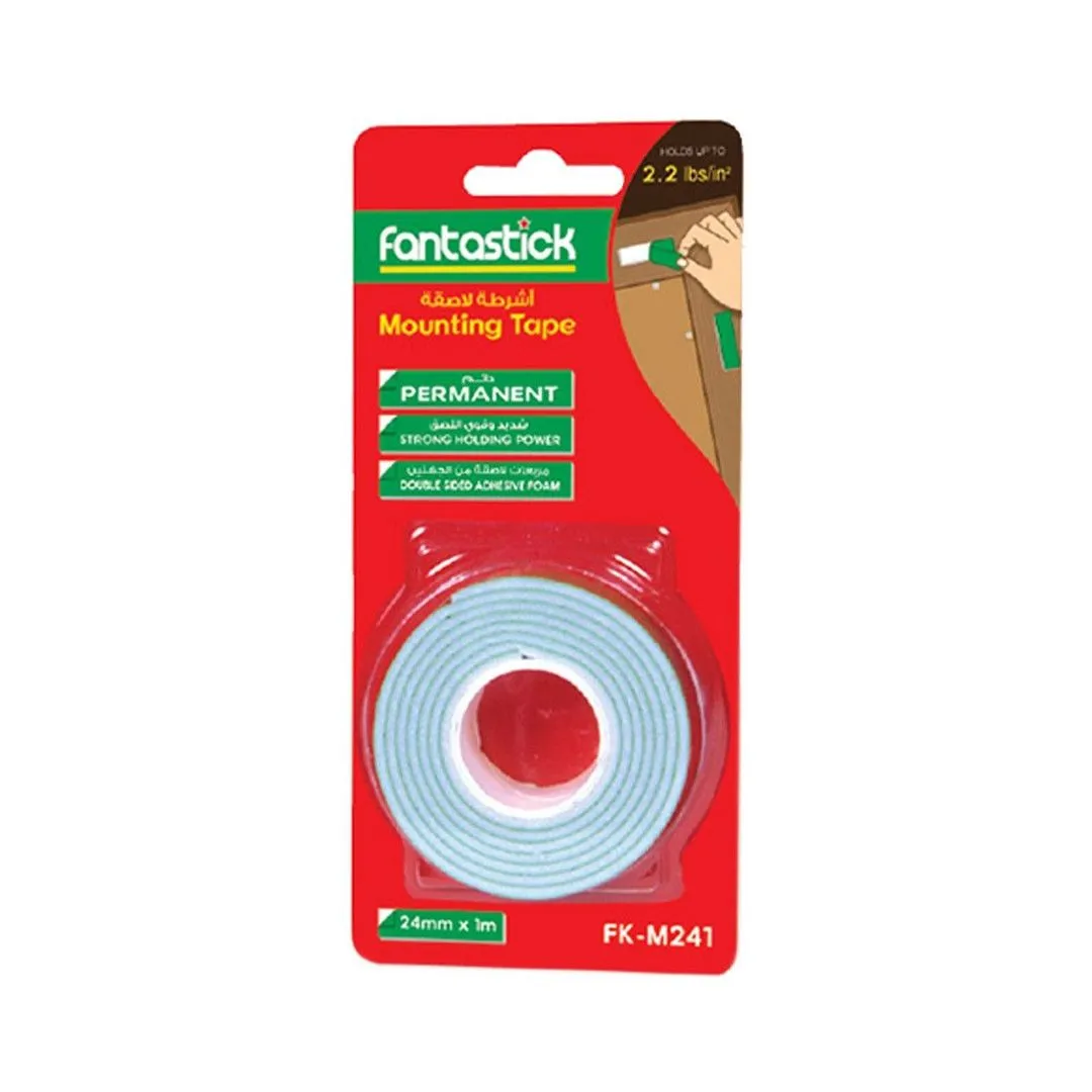 Fantastick Mounting Double Sided Adhesive Foam Tape 24 mm x 1 mm
