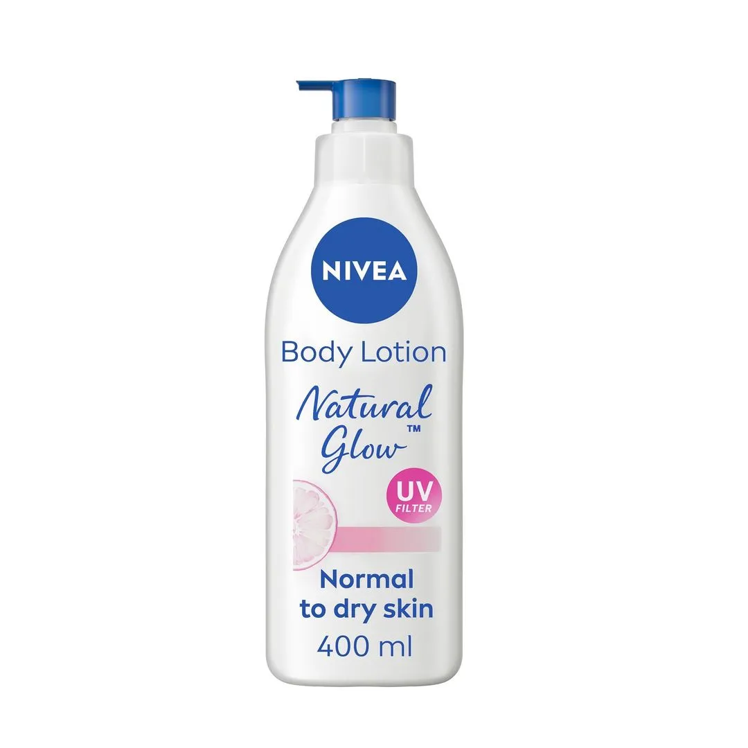 Nivea Natural Glow Body Lotion for All Skin Types, 400ml