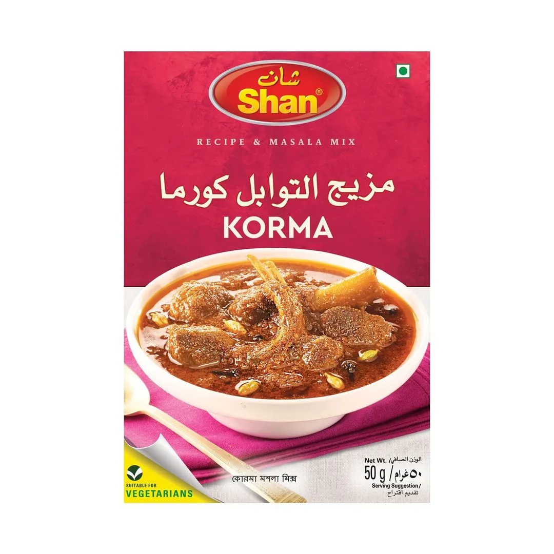Shan Korma Recipe & Masala Mix, 50g
