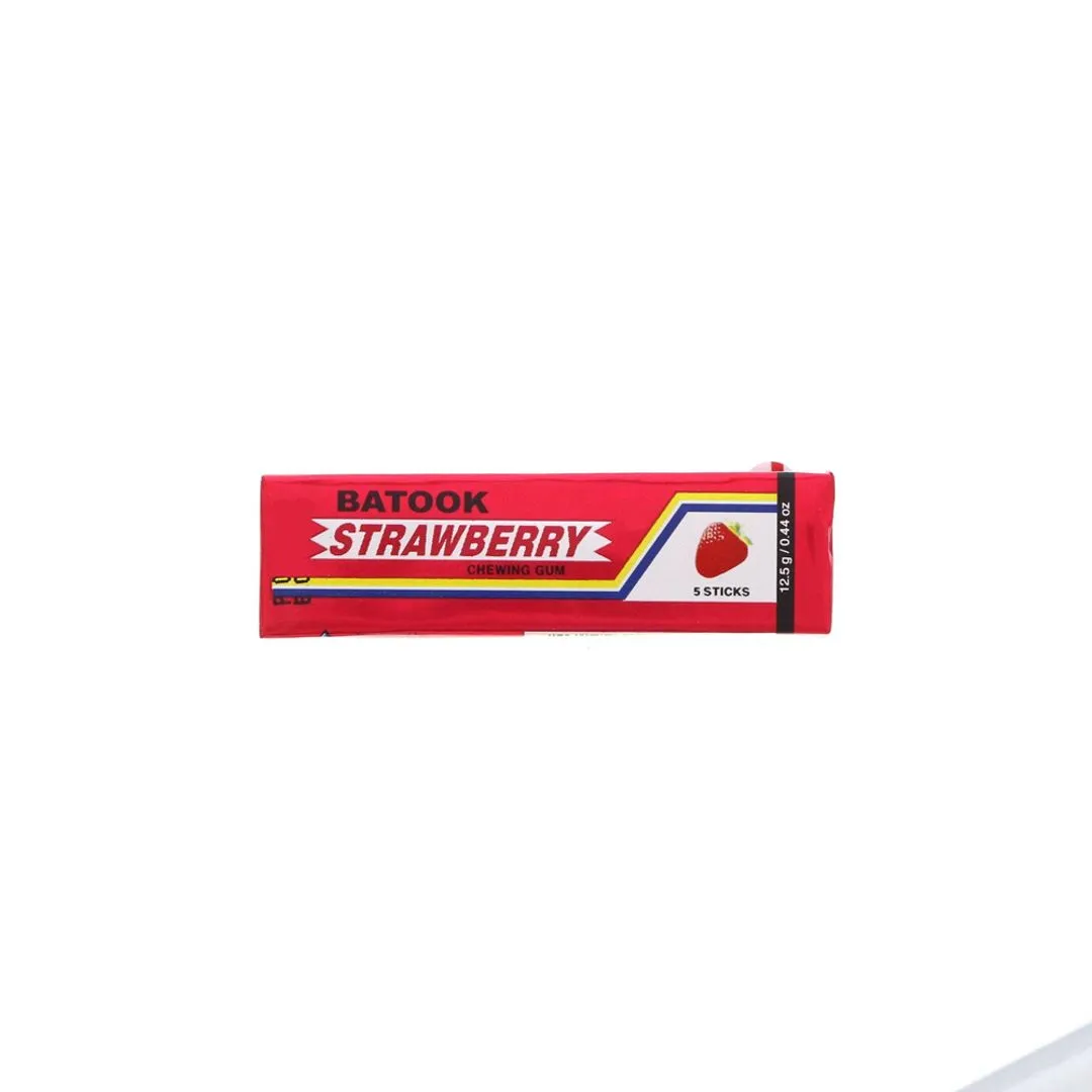 Batook Strawberry Gum, 5 Pieces