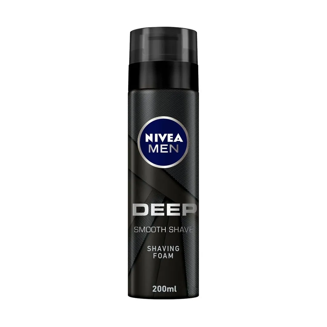 Nivea Men Deep Smooth Shave Shaving Foam, 200ml