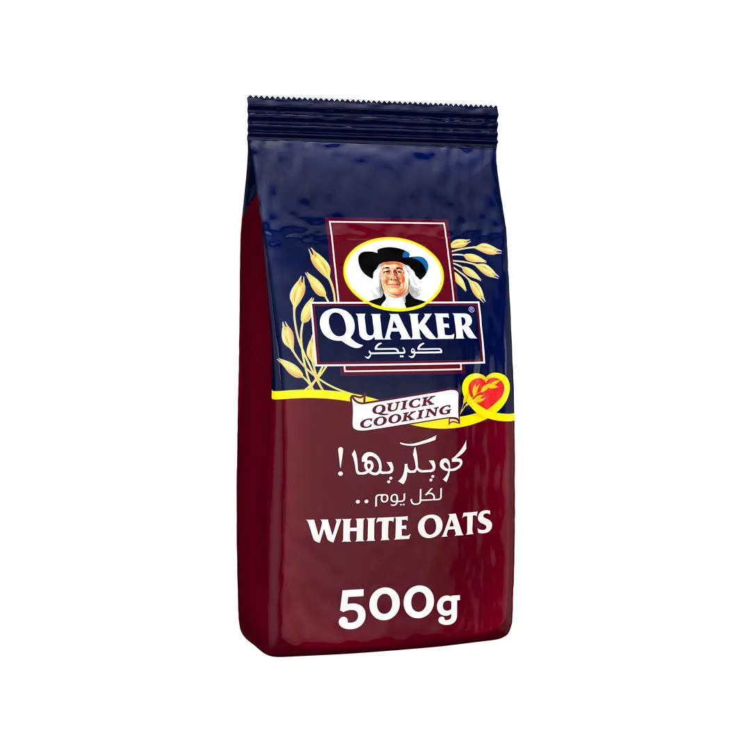 Quaker White Oats Bag 500 g