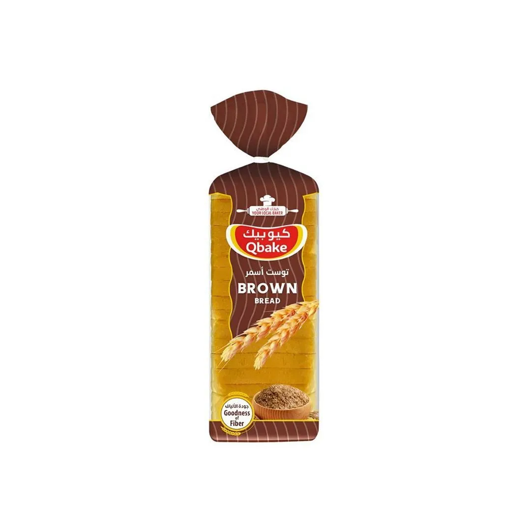 Qbake Sliced Medium Brown Bread, 650g