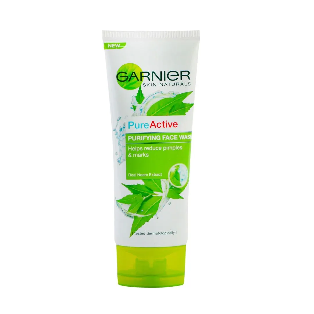 Garnier Skin Active Pure Active Purifying Face Wash with Neem Extract, 100g