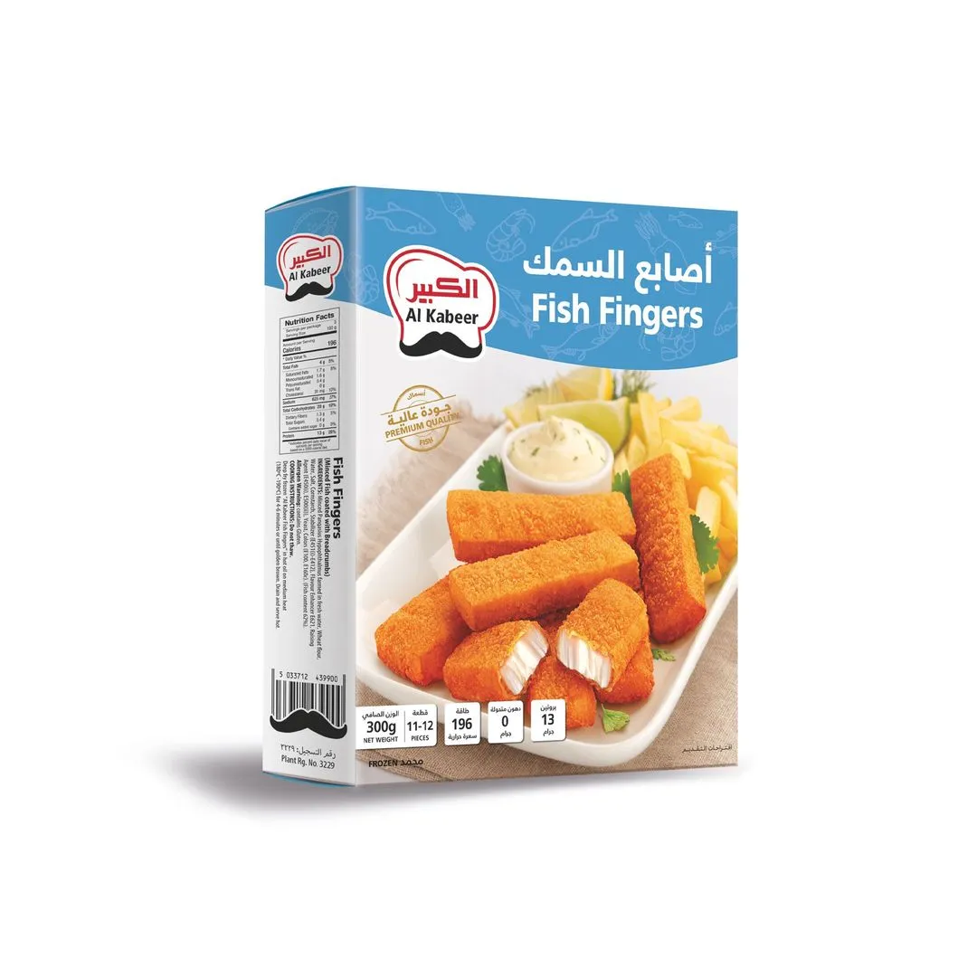 Al Kabeer Frozen Breaded Fish Finger, 300g