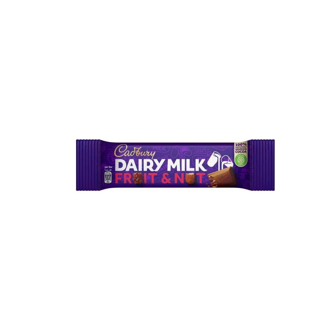Cadbury Dairy Milk Fruit & Nut Chocolate Bar, 35g
