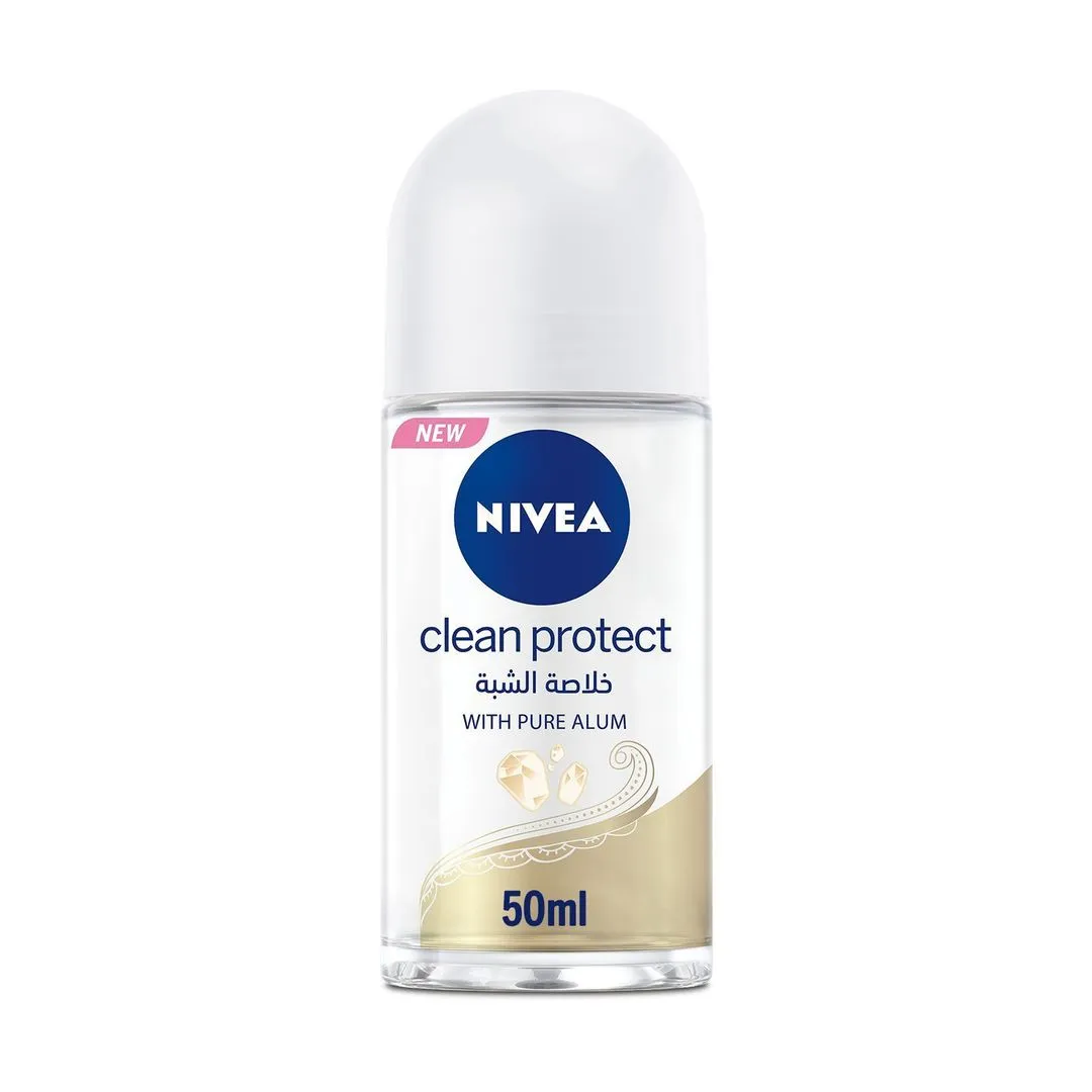 Nivea Clean Protect Deodorant Roll-On for Women, 50ml