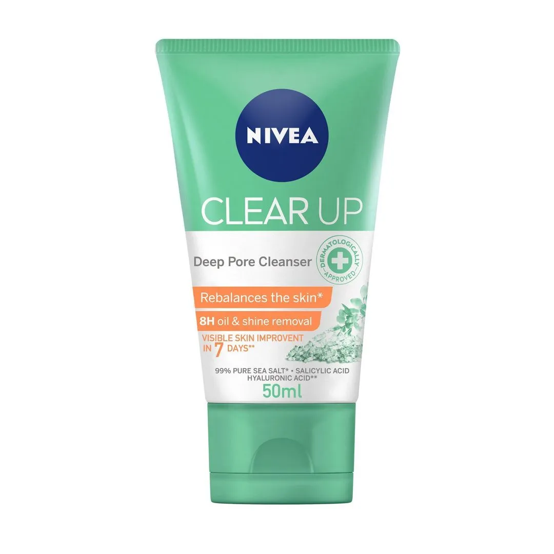 Nivea Clear Up Deep Pore Face Cleanser, 50ml