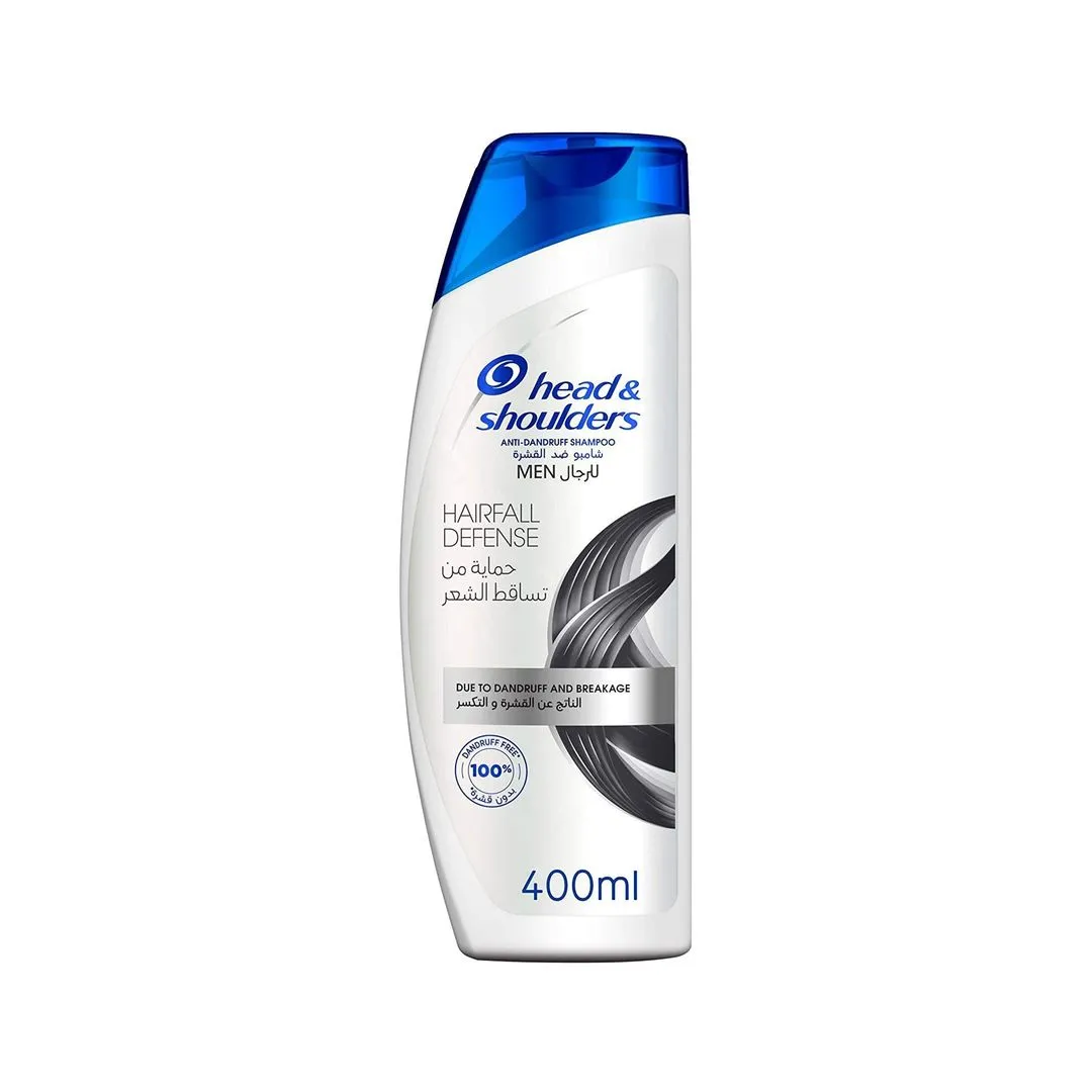 Head & Shoulders Hair Fall Defense Anti-Dandruff Shampoo for Men, 400ml