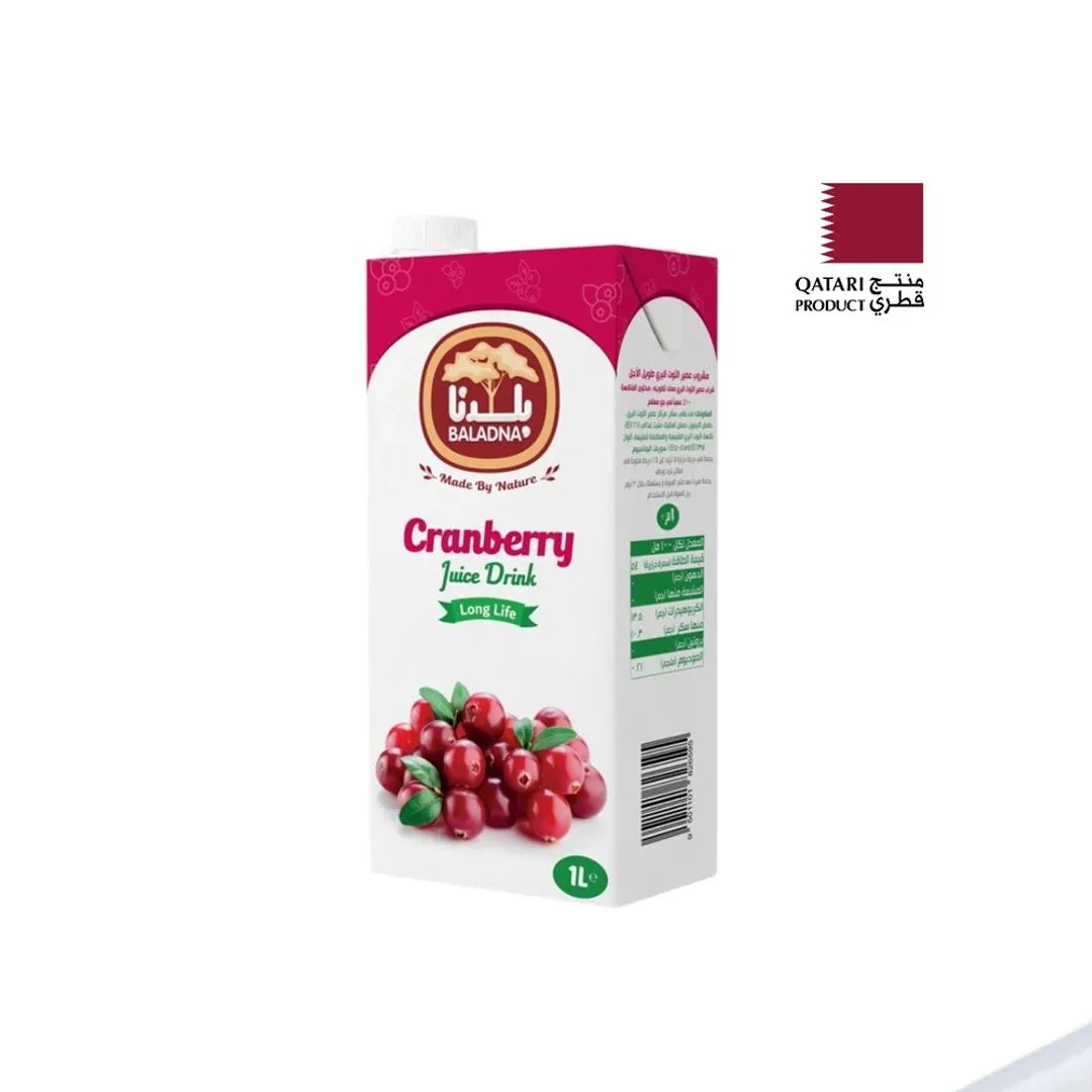 Baladna Long Life Cranberry Juice, 1L