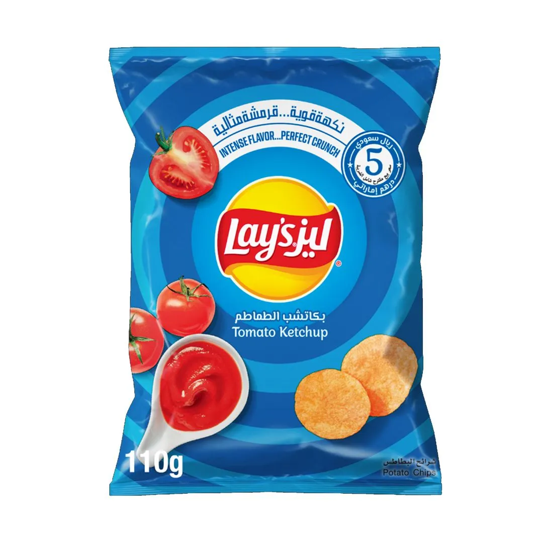 Lay's Tomato Ketchup Potato Chips, 110g