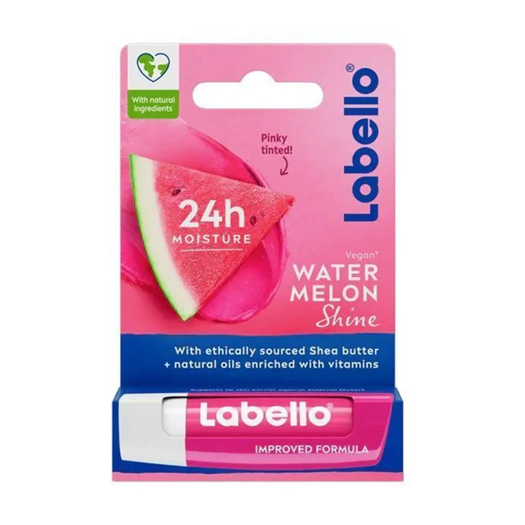 Labello Fruity Shine Watermelon Lip Balm, 4.8g
