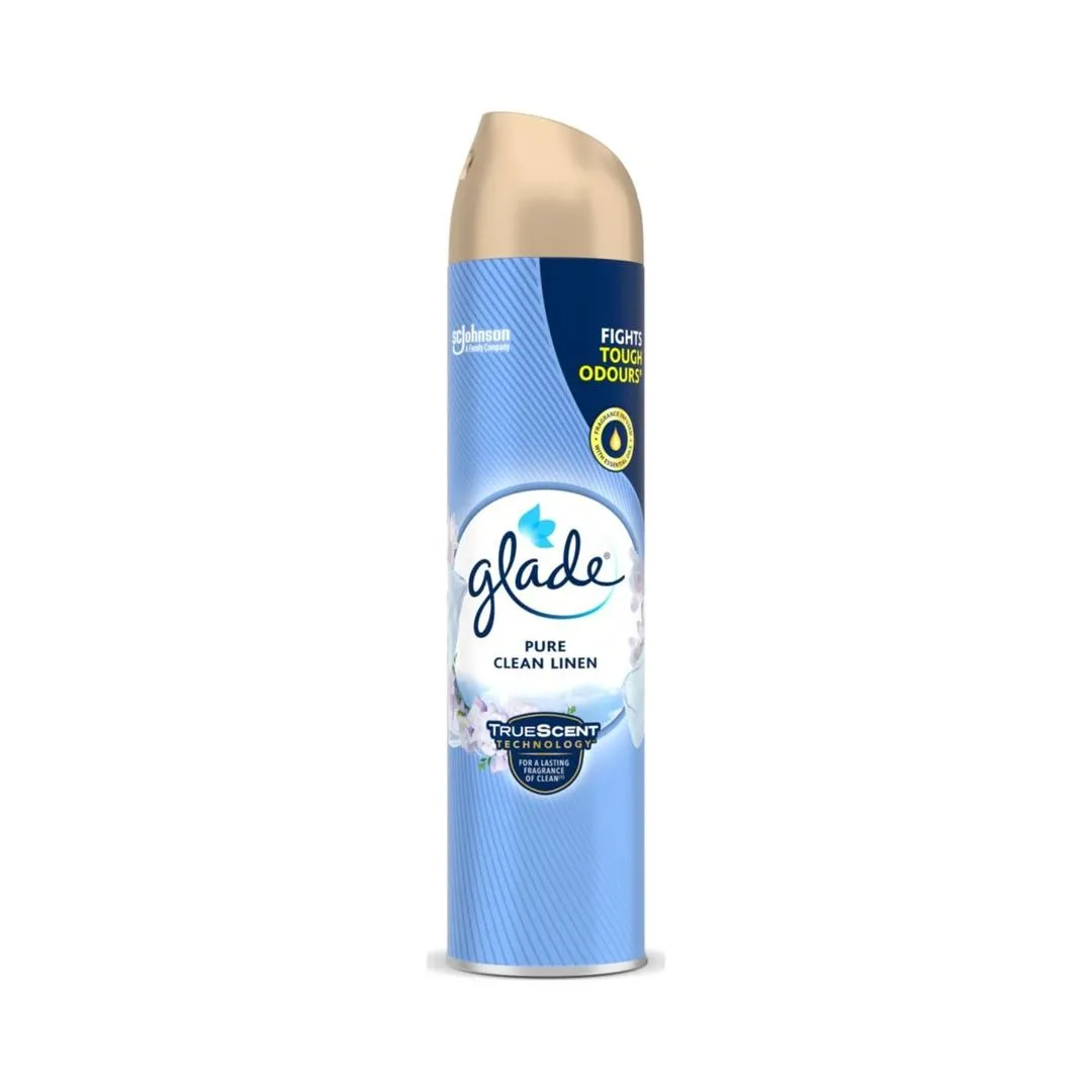 Glade Clean Linen Aerosol Air Freshener, 300ml