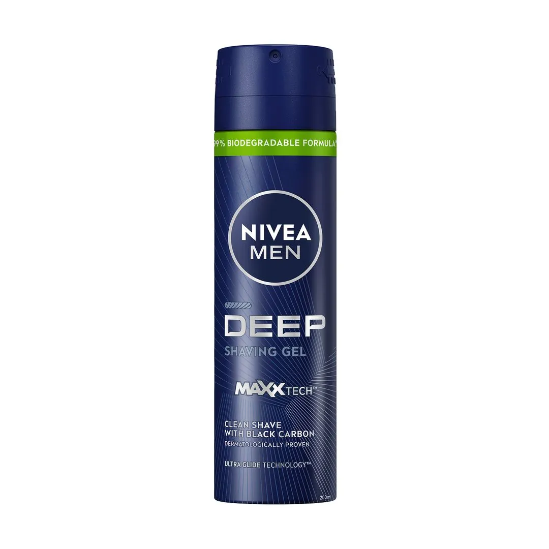 Nivea Men Deep Clean Shave Shaving Gel, 200ml
