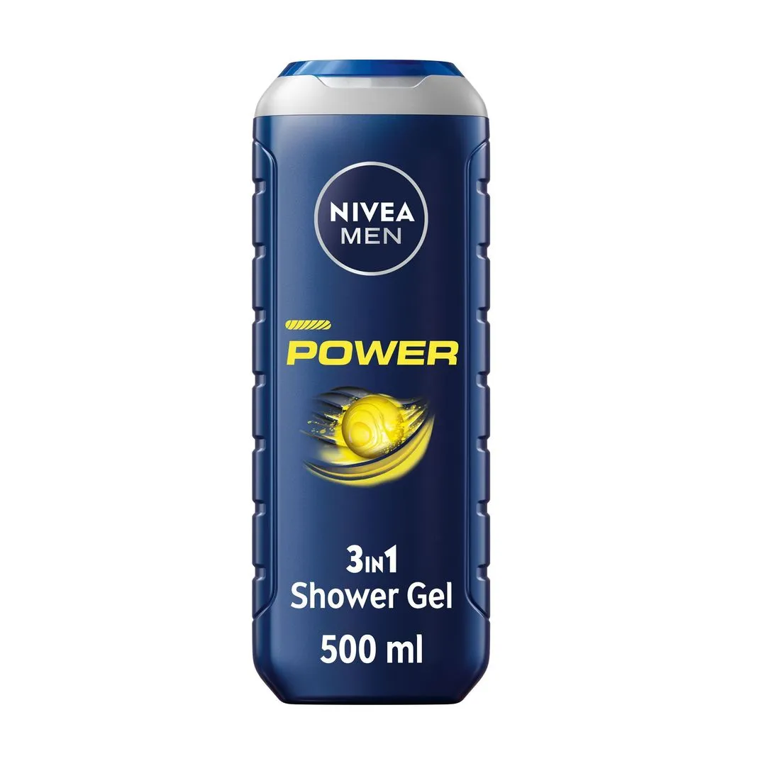 Nivea Men 3 in 1 Power Fresh 24H Fresh Effect Citrus Scent Shower Gel, 500ml