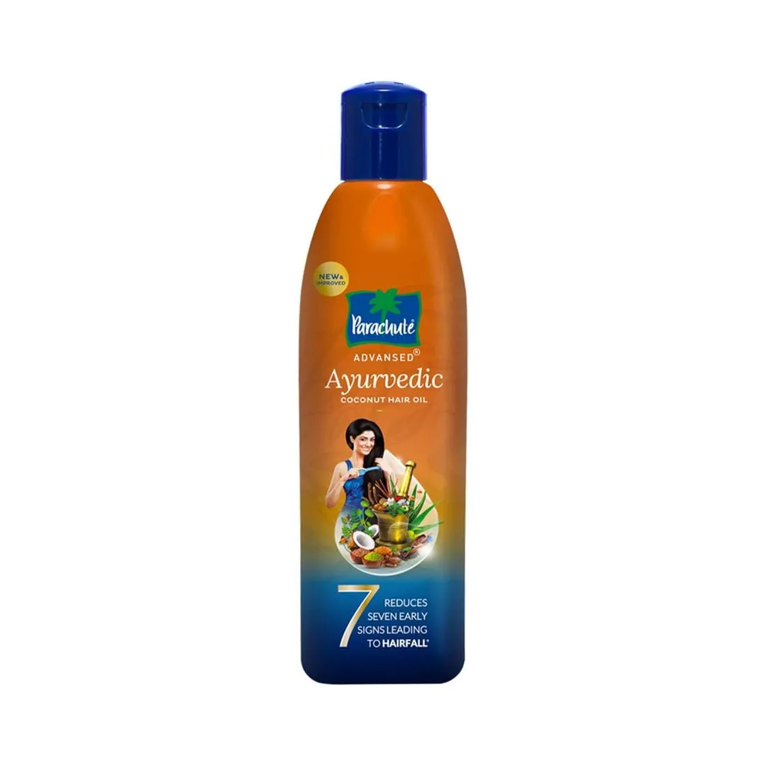 Parachute Advansed Ayurvedic Coconut Hair Oil with Neem Amla Bhringraj & 22 Natural Herbs, 300ml