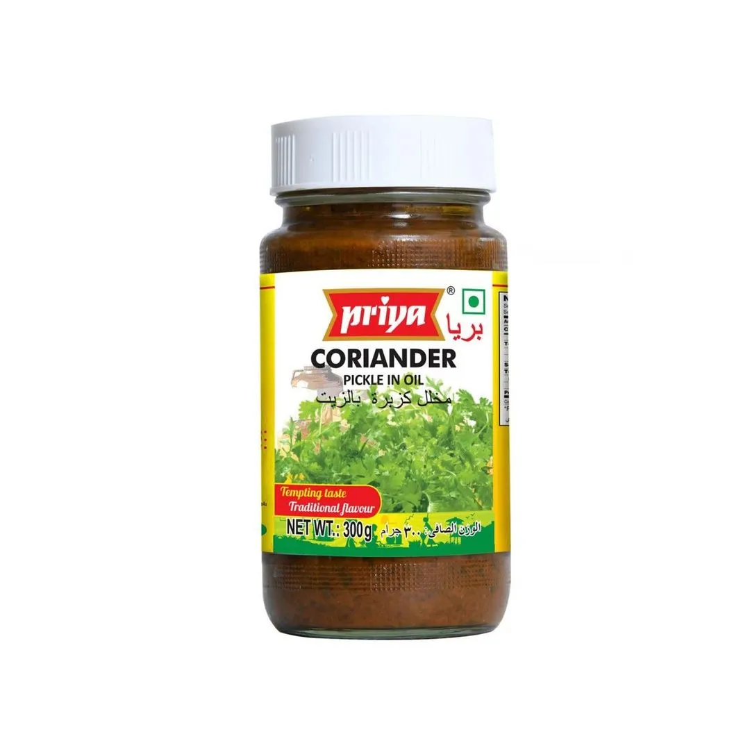 Priya Coriander Pickle in Oil, 300g