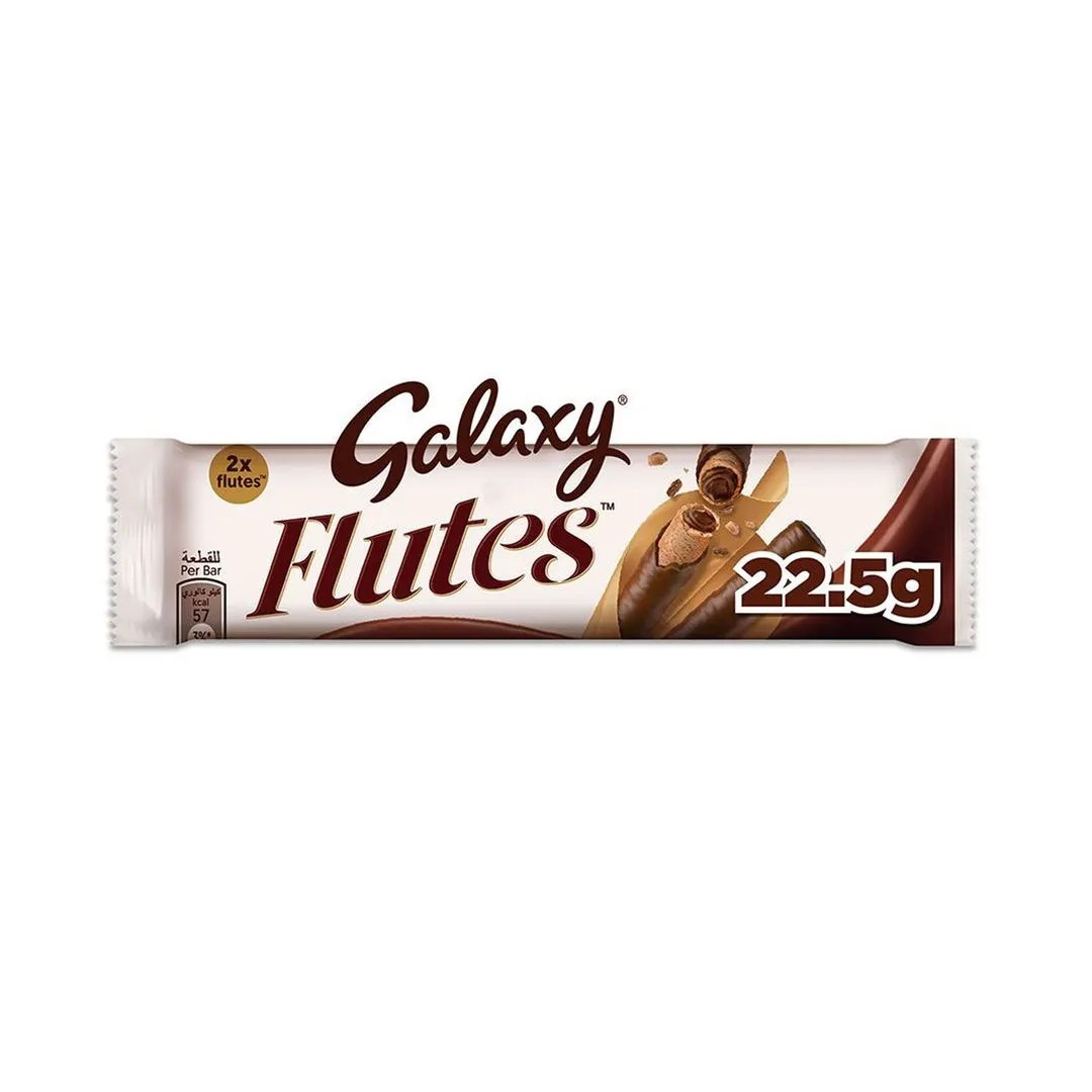 Galaxy Flutes Chocolate Wafer Roll 2 Fingers, 22.5g