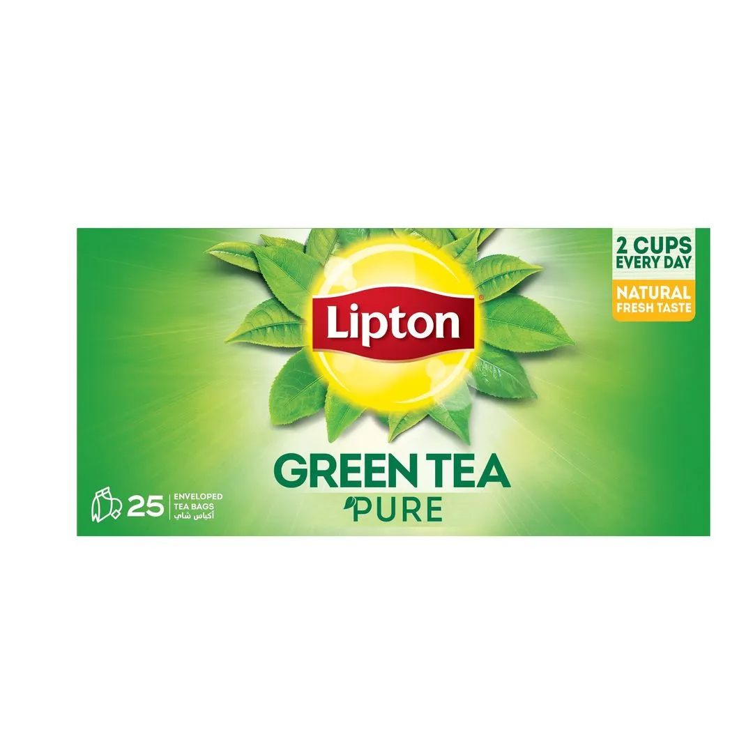 Lipton Green Tea Pure Envelope Teabags, 25 Teabags