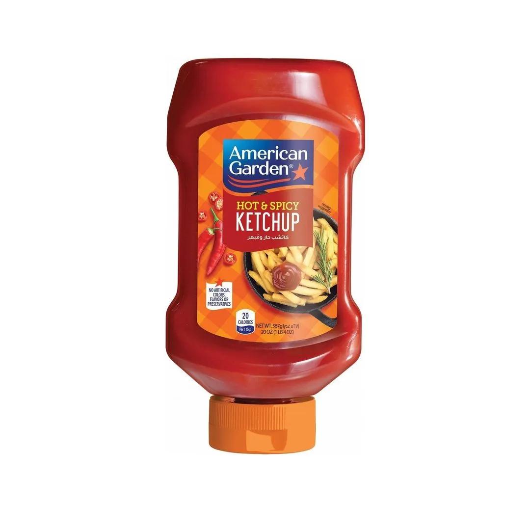American Garden Hot & Spicy Tomato Ketchup, 567g