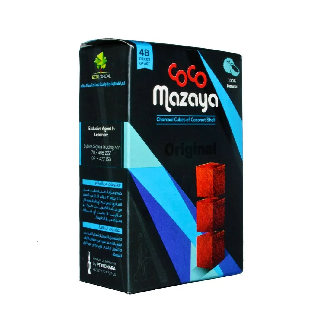 Coco Mazaya Coco Shell Charcoal Medium 48 Pcs