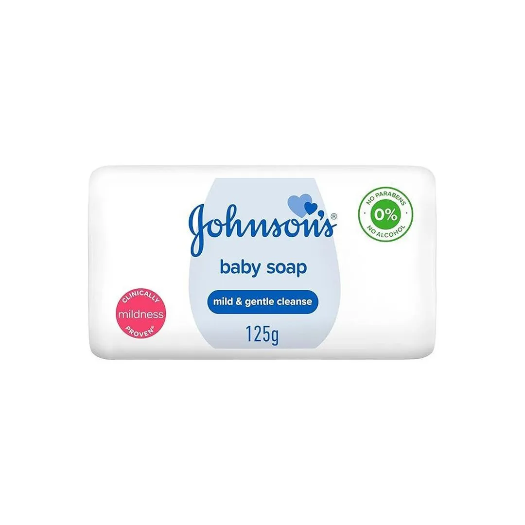 Johnson's Mild & Gentle Baby Soap Bar, 125g