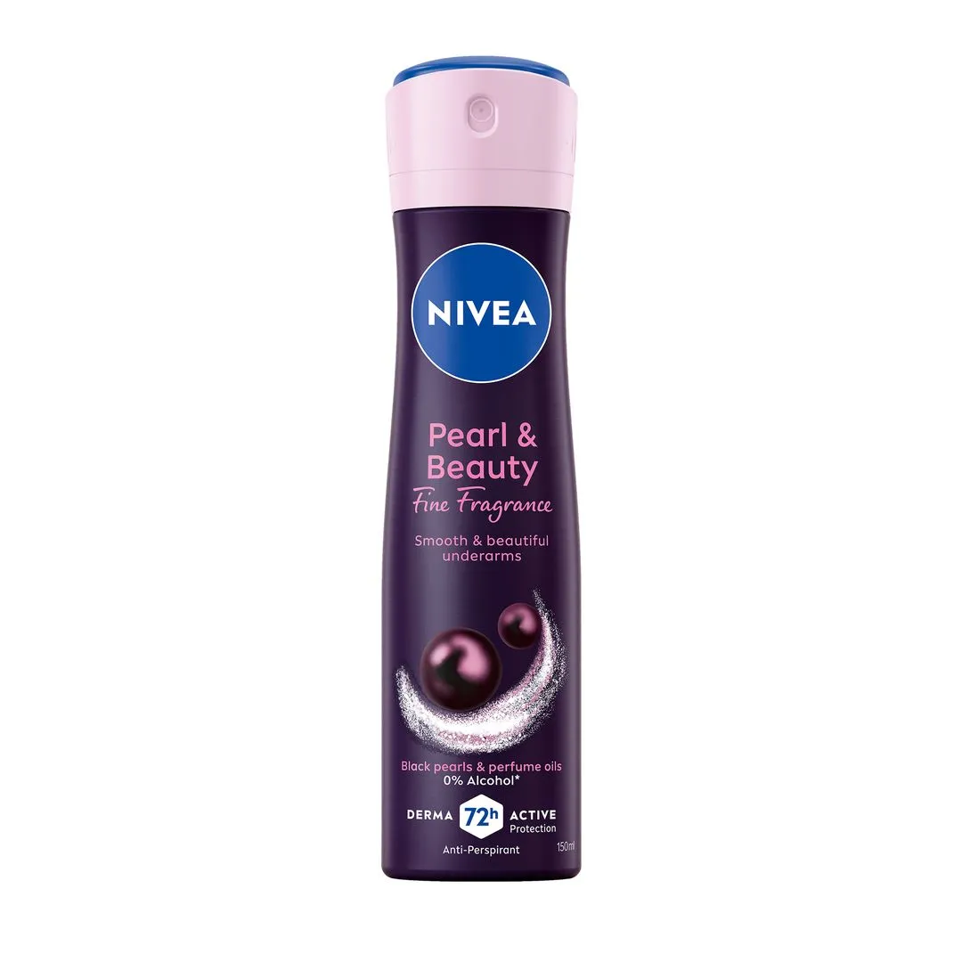 NIVEA Pearl & Beauty 48H Antiperspirant Deodorant Spray for Women, 150ml