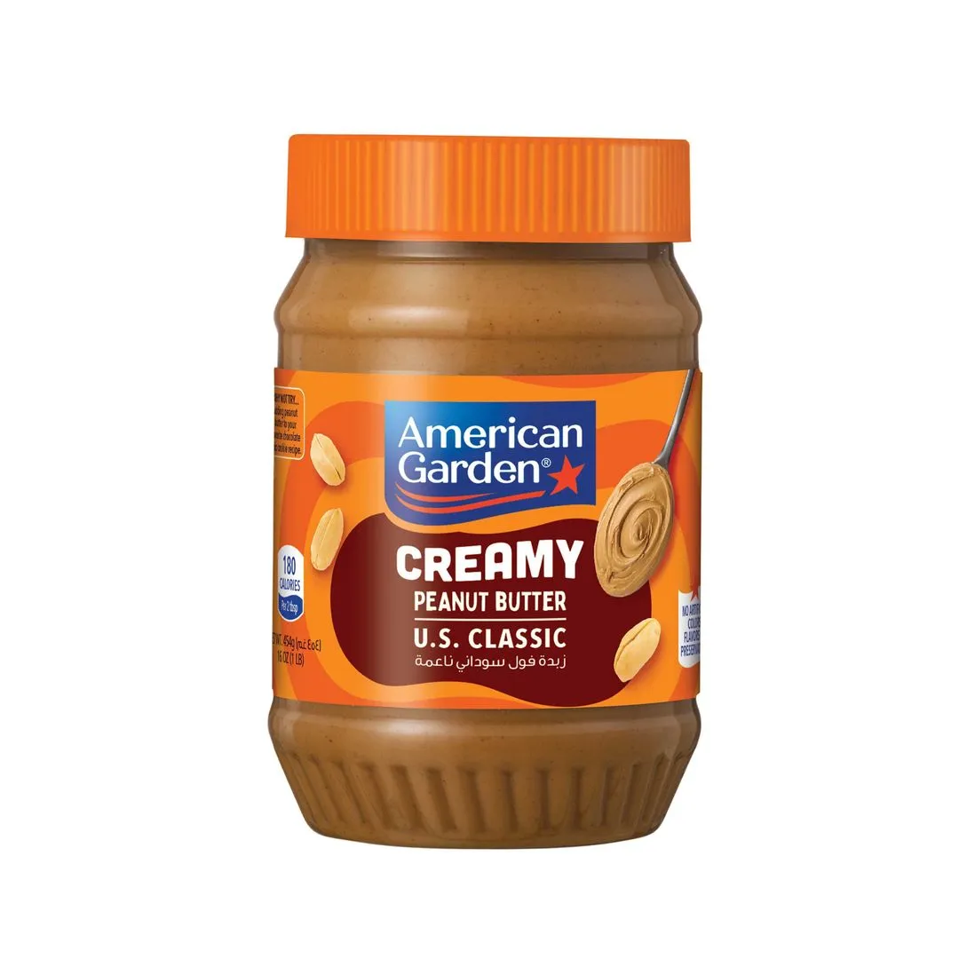 American Garden Creamy Peanut Butter, 454g