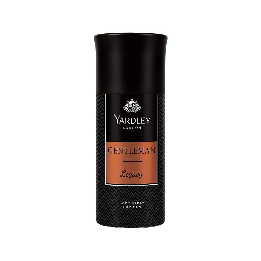 Yardley Gentleman Legacy Body Spray for Men, 5.1oz