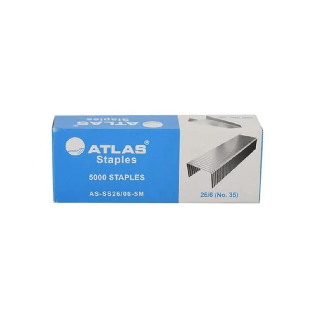 Atlas 26/6 Staples AS-SS26/06 Silver