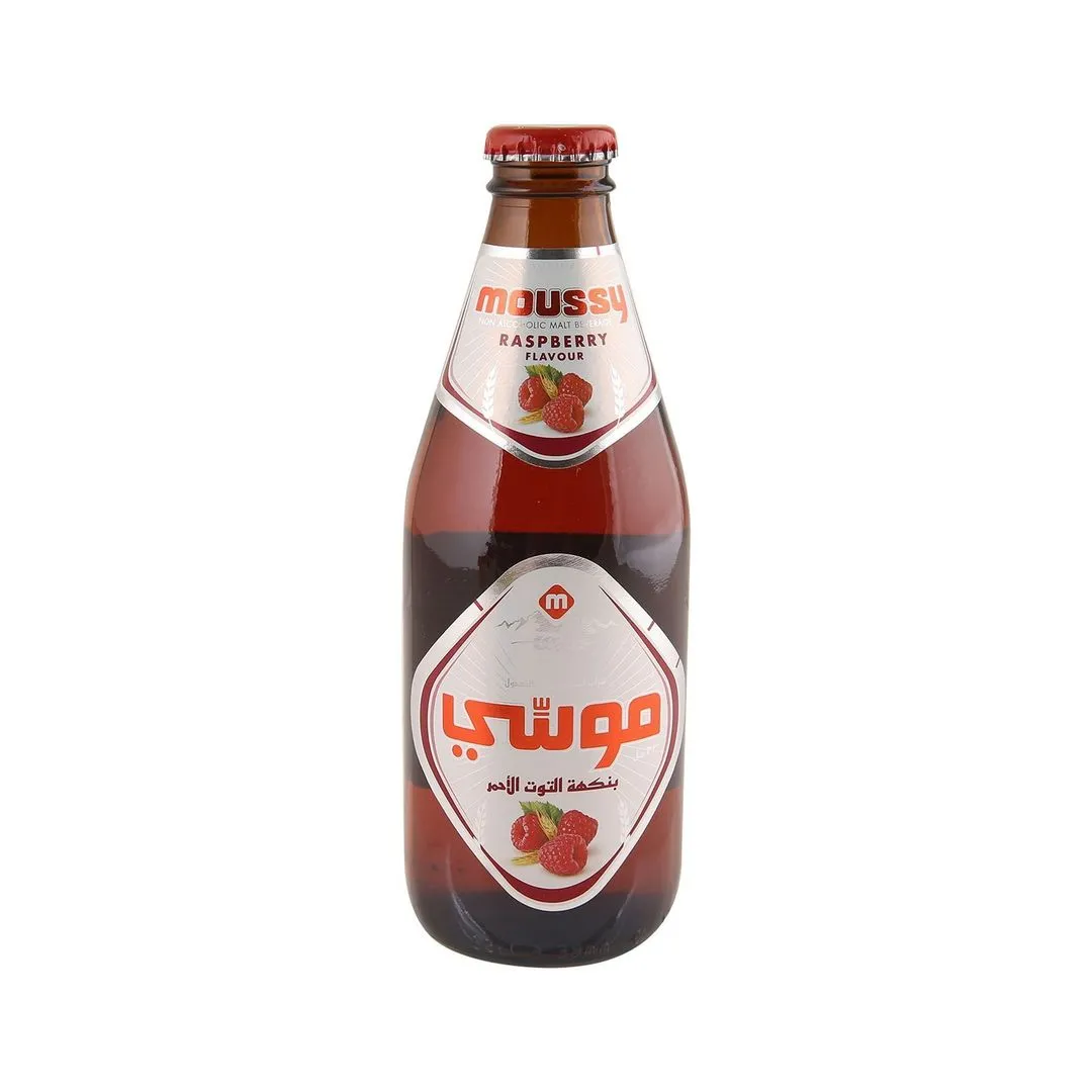 Moussy Non-Alcoholic Raspberry Flavor Malt Beverage, 330ml