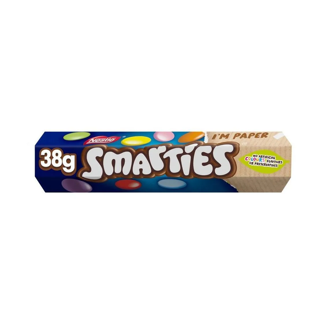 Nestle Smarties Hexagon Tube Chocolate, 38g