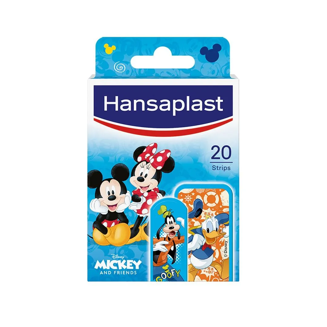 Hansaplast Disney Mickey & Friends Kids Plaster, 20 Pieces