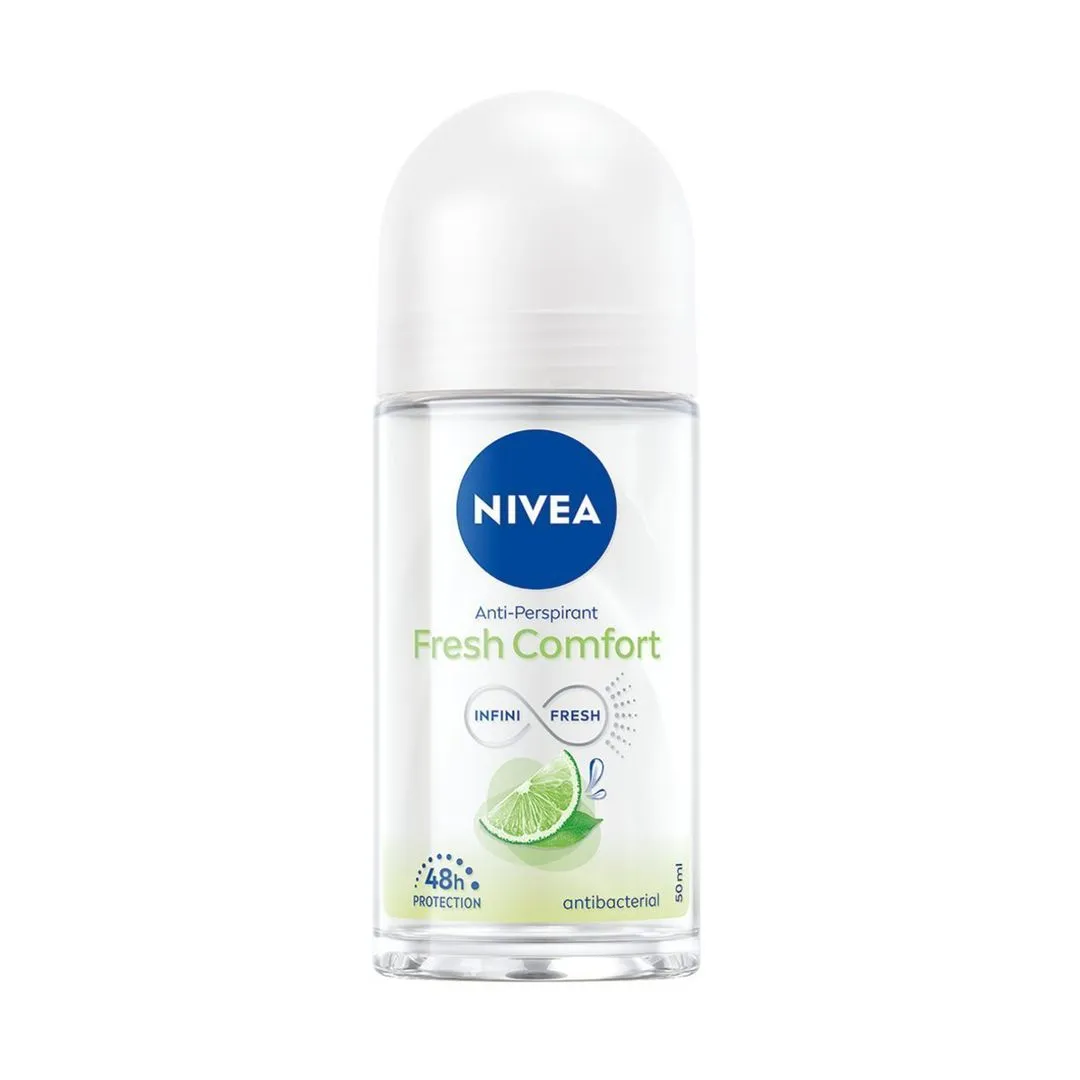 NIVEA Fresh Comfort 48H Antiperspirant Roll-On Deodorant for Women, 50ml
