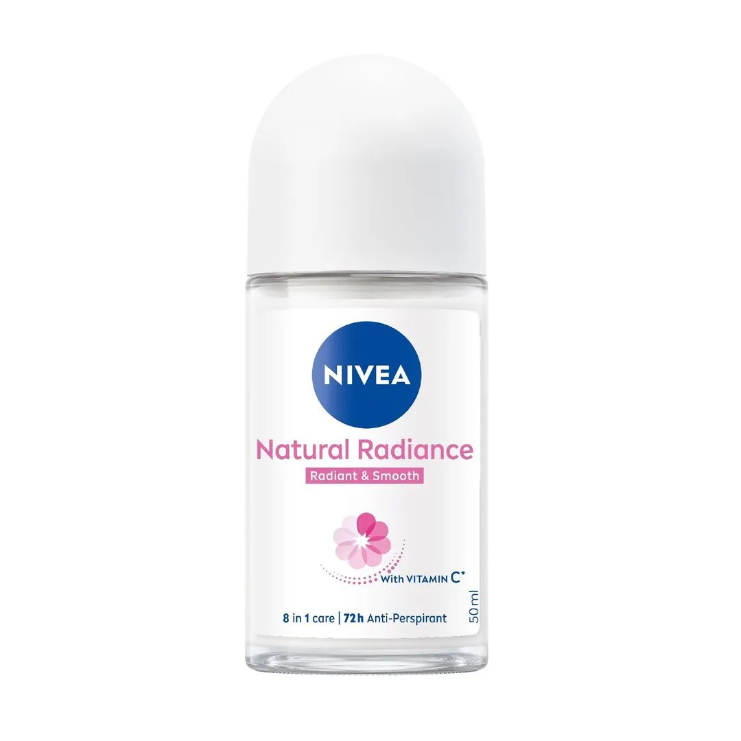 Nivea 48h Protection Natural Radiance Antiperspirant Roll-on for Women, 50ml