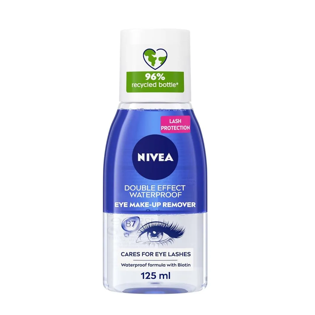 Nivea Double Effect Eye Face Makeup Remover, 125ml