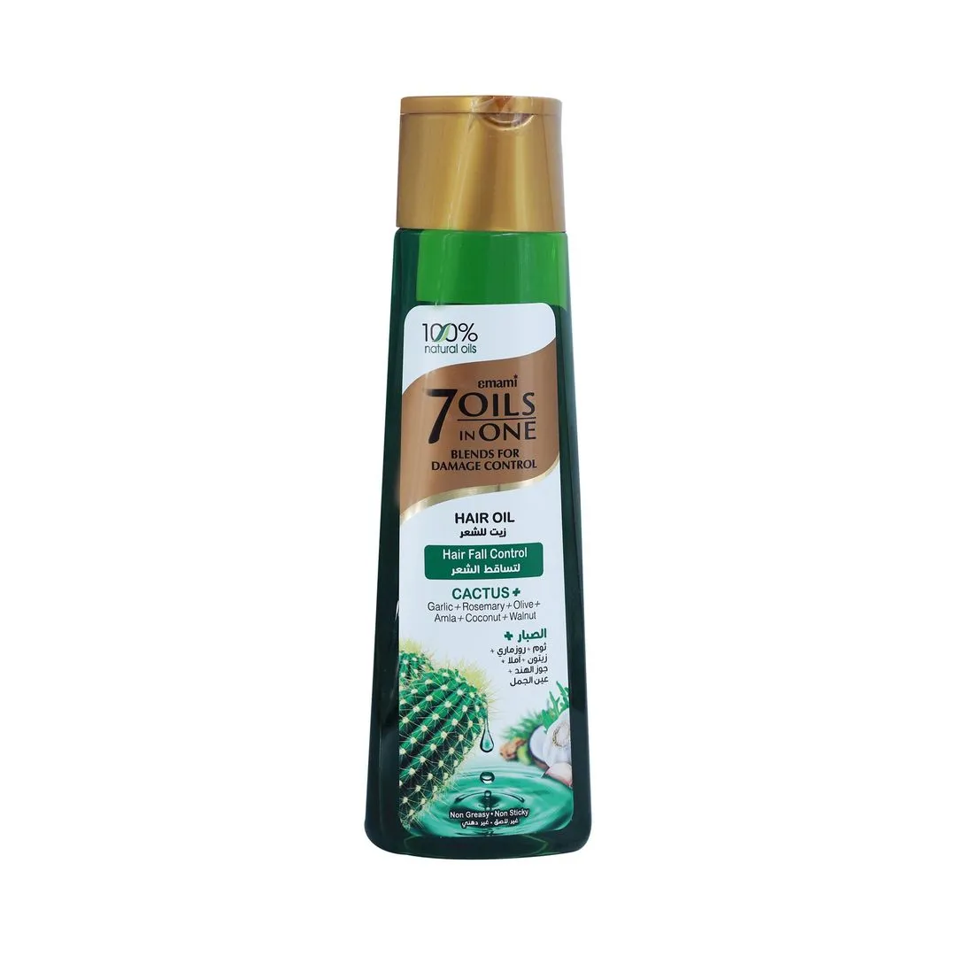 Emami Damage Control Non-Greasy Anti-Hair Fall Hair Oil with Cactus, Garlic & Rosemary Extract, 300ml