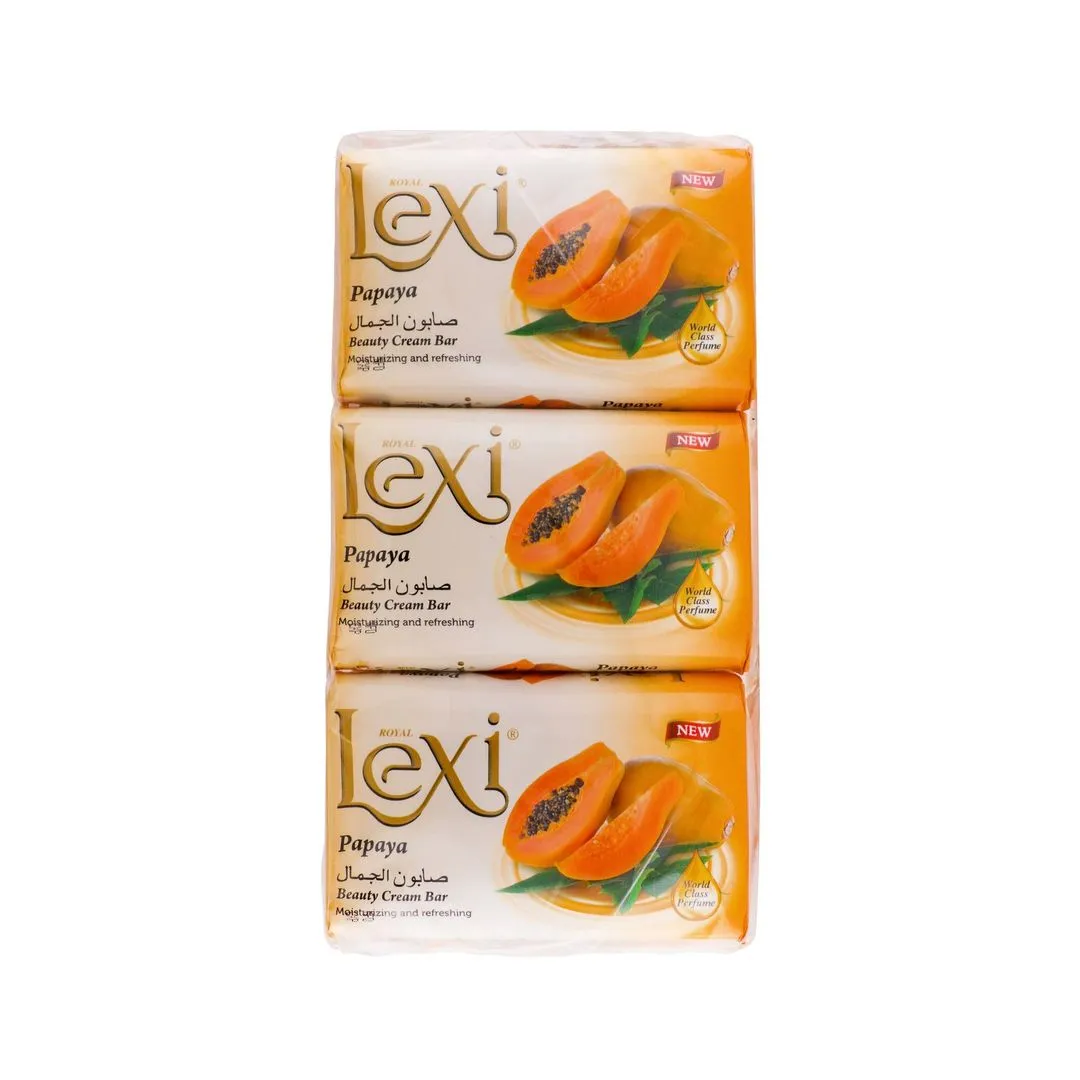 Lexi Moisturizing Papaya Beauty Soap Bars, 6x175g