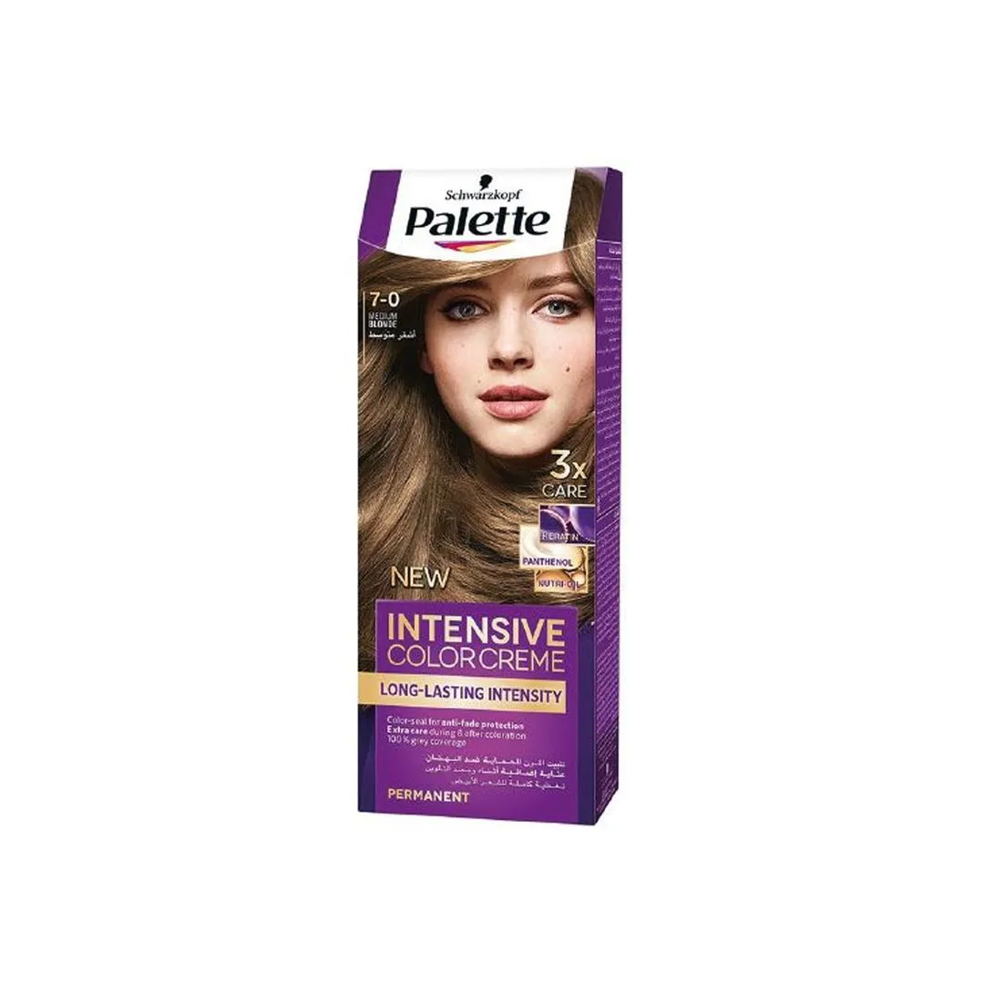 Palette Schwarzkopf Palette Intensive Color Creme 7-0 Middle Blonde, 110ml