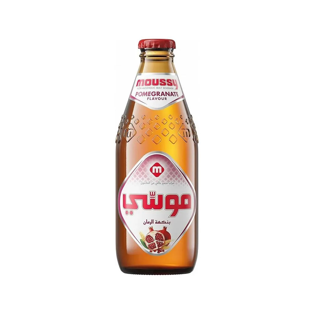 Moussy Non-Alcoholic Pomegranate Flavor Malt Beverage, 330ml