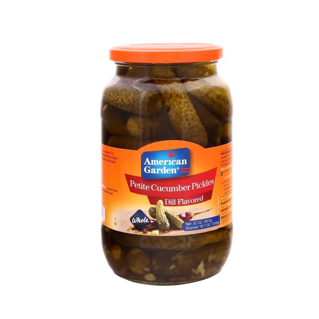 American Garden Dill Flavoured Petite Cucumber Pickles, 907g