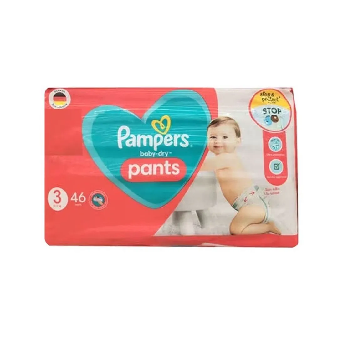 Pampers Baby Dry Pants Diapers, Size 3 for 6-11kg, 46 Pieces