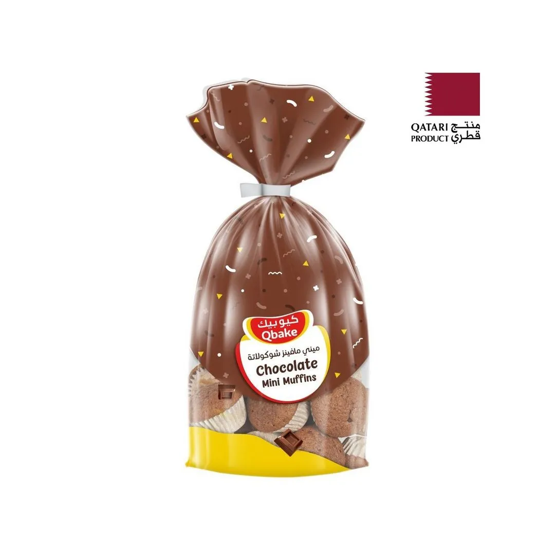 QBake Chocolate Mini Muffins (15 Pieces), 195g