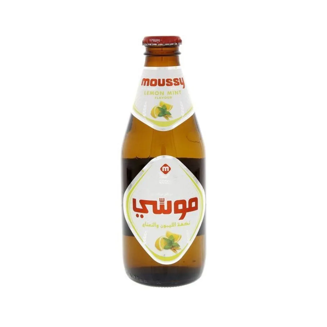 Moussy Non-Alcoholic Lemon Mint Flavor Malt Beverage, 330ml