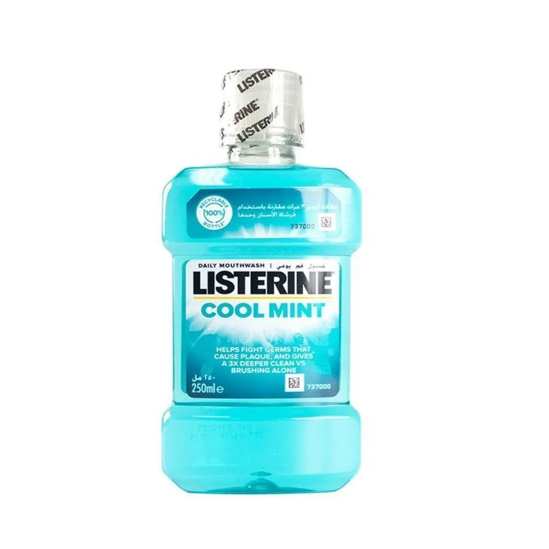 Listerine Antiseptic Mouthwash Cool Mint Flavor, 250ml
