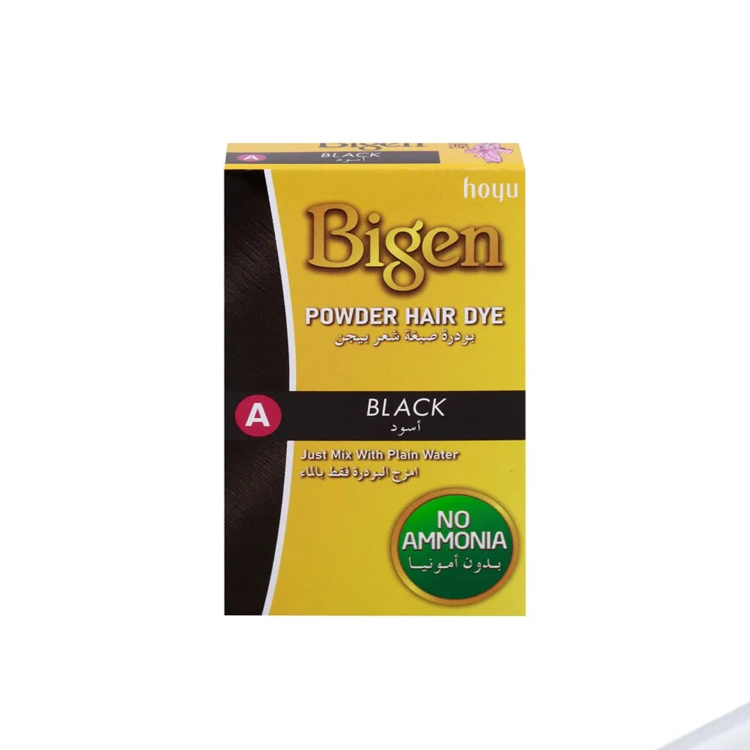 Bigen Powder Hair Dye A Black, 6g
